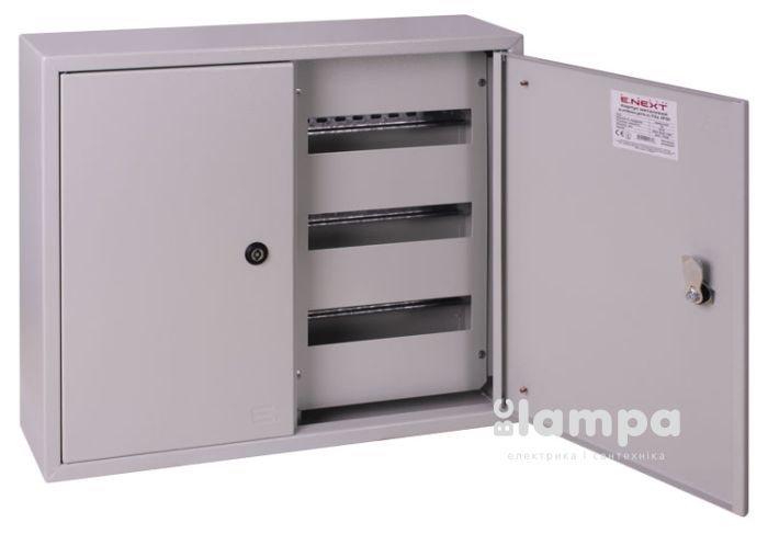 Корпус металевий e.mbox.pro.n. 72z IP31 навісний на 72 модулі з замком (s0100207)