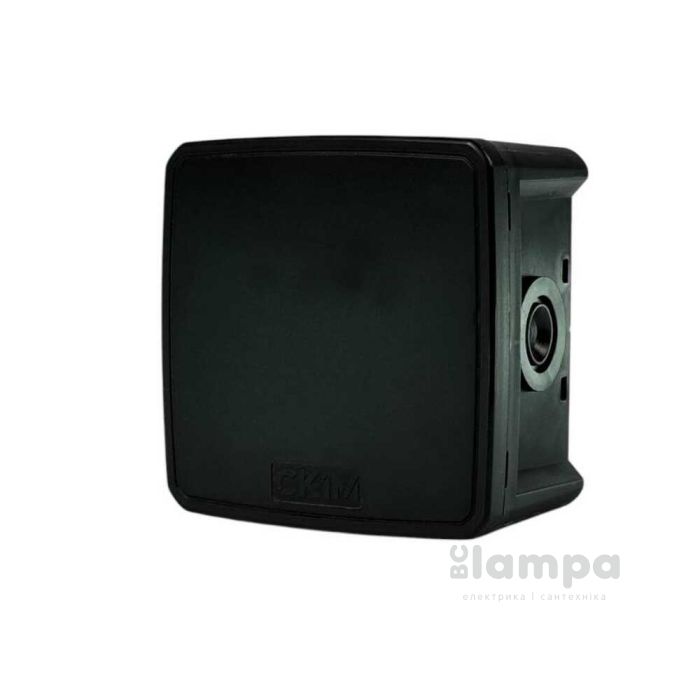 Розподільна коробка зовнішня  88*88*52 мм СКІМ чорна IP65 (К85В)