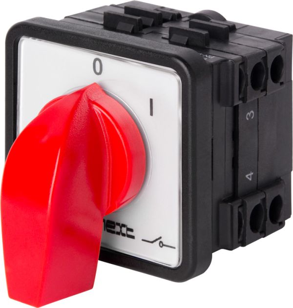 Перемикач пакетний типу LK25/2.211-ZP/45 щитовой, с передней панелью, 3p, 0-1, 25А(енекст  8411-200)