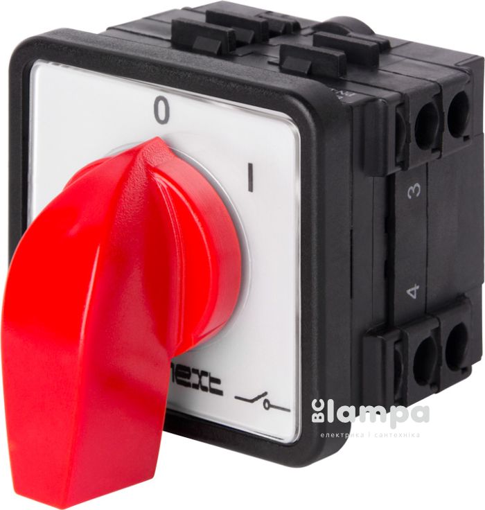 Перемикач пакетний типу LK25/2.211-ZP/45 щитовой, с передней панелью, 3p, 0-1, 25А(енекст  8411-200)