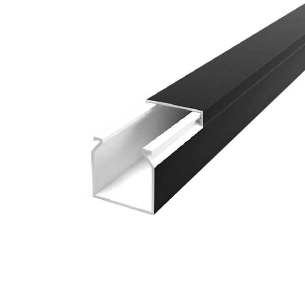 Короб пластиковий 16*16мм / 2м  - ціна за 1шт. чорний Mutlusan (54-43-04)