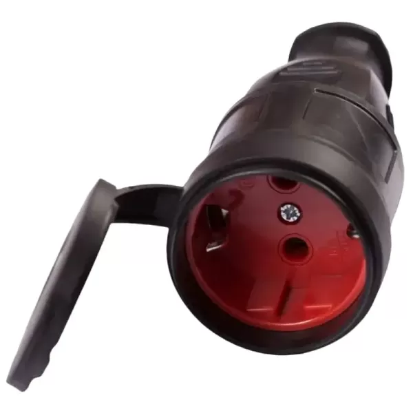 Гніздо NEOMAX з з/к з кришкою каучук червоне (NX2204)