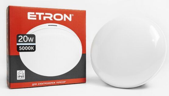 Світильник накладний ETRON LED 20W 5000K circle USD (1-ECP-506-C)