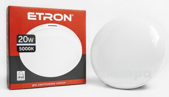 Світильник накладний ETRON LED 20W 5000K circle USD (1-ECP-506-C)
