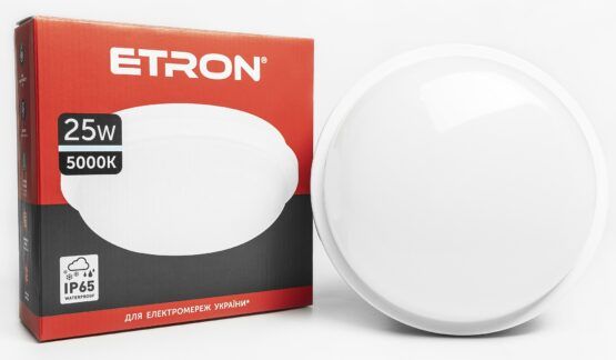 Світильник накладний ETRON LED 25W 5000K circle USD (1-ECP-508-C)