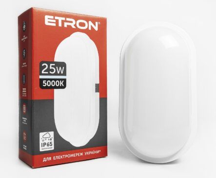 Світильник накладний ETRON LED 25W 5000K ellipse USD (1-ECP-509-E)