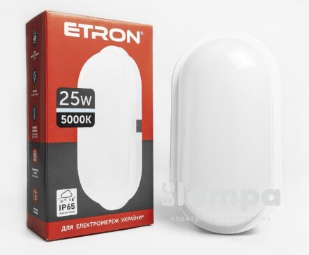 Світильник накладний ETRON LED 25W 5000K ellipse USD (1-ECP-509-E)