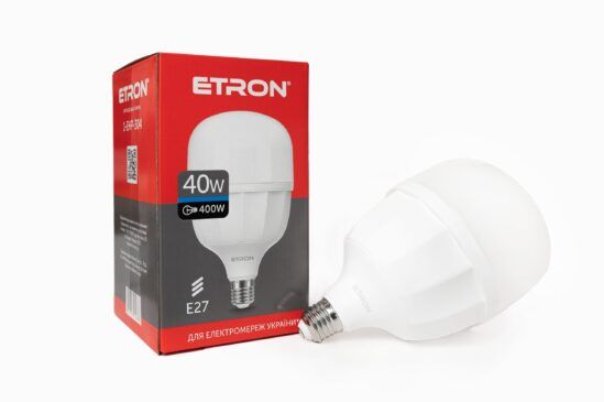 Лампа ETRON LED T120 40W 6500K E27 USD 16ps (1-EHP-304)