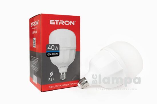 Лампа ETRON LED T120 40W 6500K E27 USD 16ps (1-EHP-304)