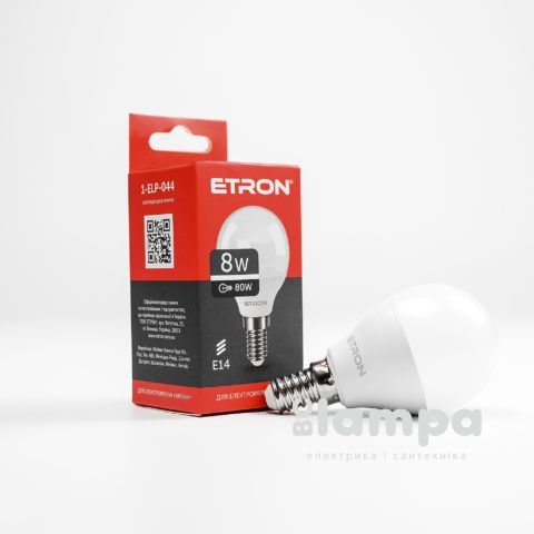 Лампа ETRON LED G45  8W 4200K E14 Light Power (1-ELP-044)