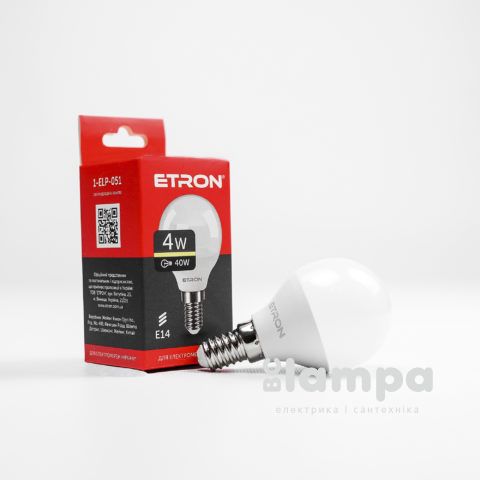 Лампа ETRON LED G45  4W 3000K E14 Light Power (1-ELP-051)