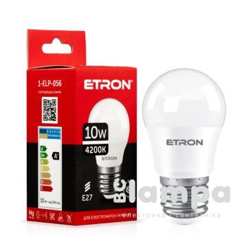 Лампа ETRON LED G45 10W 4200K E27 Light Power (1-ELP-056)