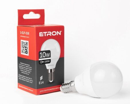 Лампа ETRON LED G45 10W 4200K E14 Light Power (1-ELP-058)