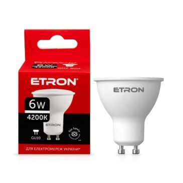 Лампа ETRON LED MR16  6W 4200K GU10  Light Power (1-ELP-068)