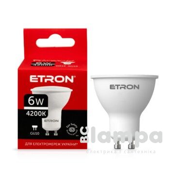 Лампа ETRON LED MR16  6W 4200K GU10  Light Power (1-ELP-068)