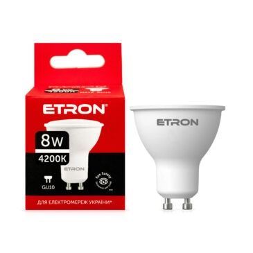 Лампа ETRON LED MR16  8W 4200K GU10  Light Power (1-ELP-088)