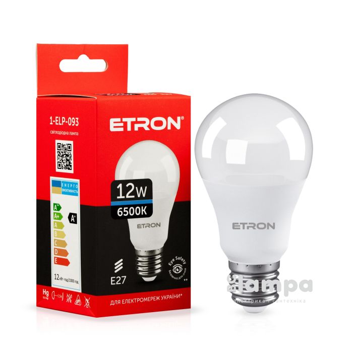 Лампа ETRON LED A60 12W 6500K E27 Light Power (1-ELP-093)