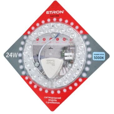 Світильник накладний ETRON LED 24W 5000K IP20 круг USD (1-EMP-274)