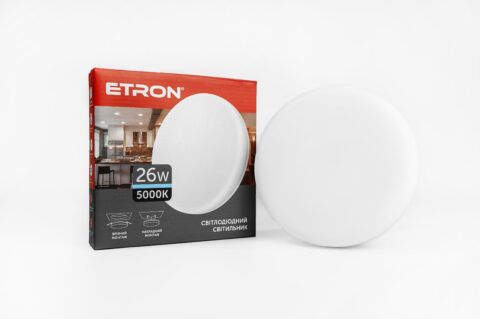 Світильник накладний ETRON  LED 26W 5000K IP20 круг внутр. уст.  (1-EMP-711)