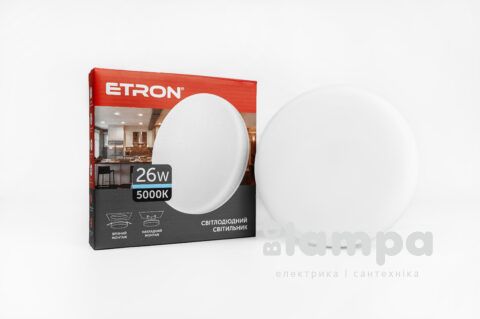 Світильник накладний ETRON  LED 26W 5000K IP20 круг внутр. уст.  (1-EMP-711)