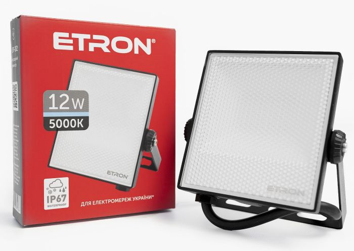 Прожектор ETRON Spotlight Power LED  12W 5000K (1-ESP-202)