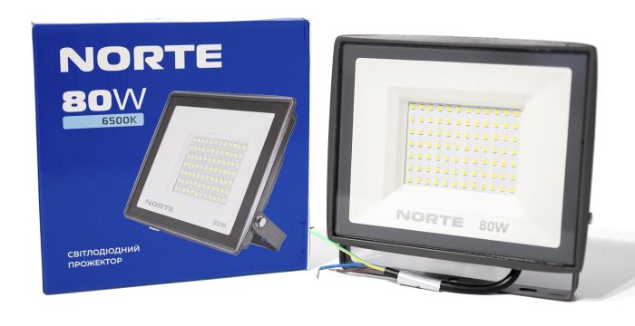 Прожектор ETRON NORTE LED  80W 6500K  (1-NSP-1208)