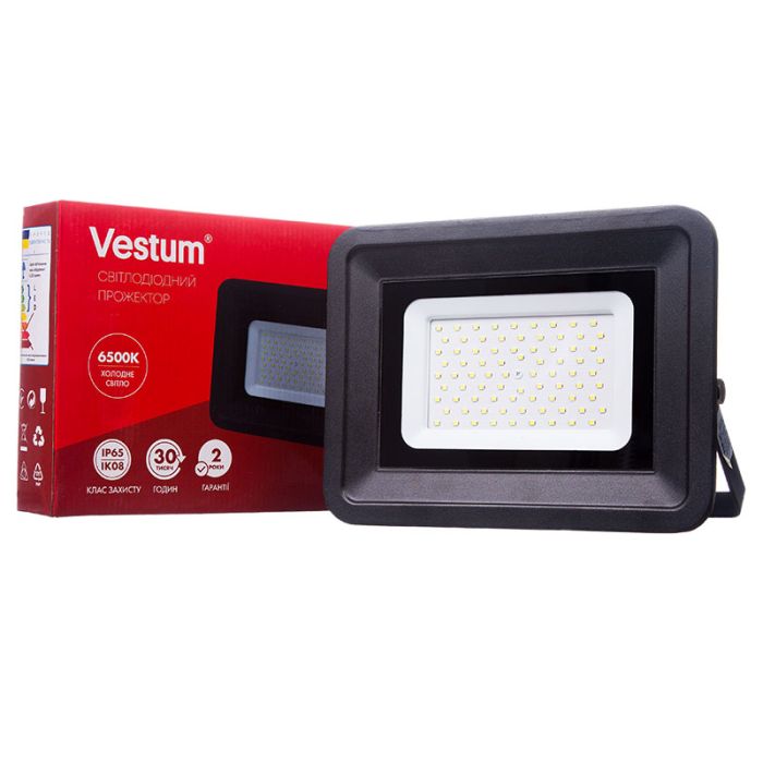 Прожектор VESTUM LED  70W 6500K IP65 6100Lm 185-265V (1-VS-3005)