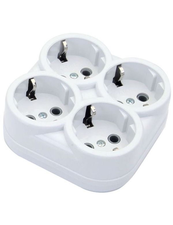 Колодка  4 гн. з з/к квадратна  DE-PA 10000