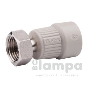 Переходник с металл. резьбой внутренней с накидной гайкой REIGER 20х1,2" (6547041)