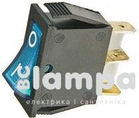 Перемикач клавішний КП - 36и 15А/220W блакитний KSD3 (505456)