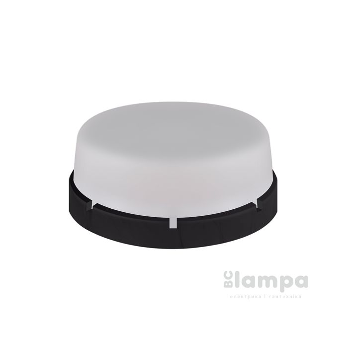 Светильник настенный ERKA 1065-Black-B чорний / білий круг 26W Е27 IP65