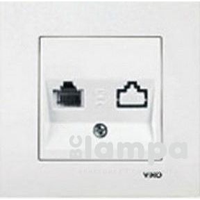 Розетка Біла РС 1- на Karre VIKO (90960032)