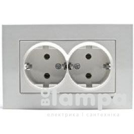 Розетка Біла 2- на З/К  Karre VIKO (90960056)