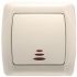 Выключатель крем 1 кл. с подсветкой VIKO CARMEN (90562019)