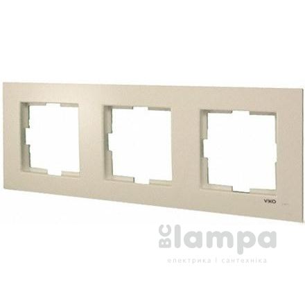 Рамка Крем 3- на горизонт. Karre VIKO (90960212)
