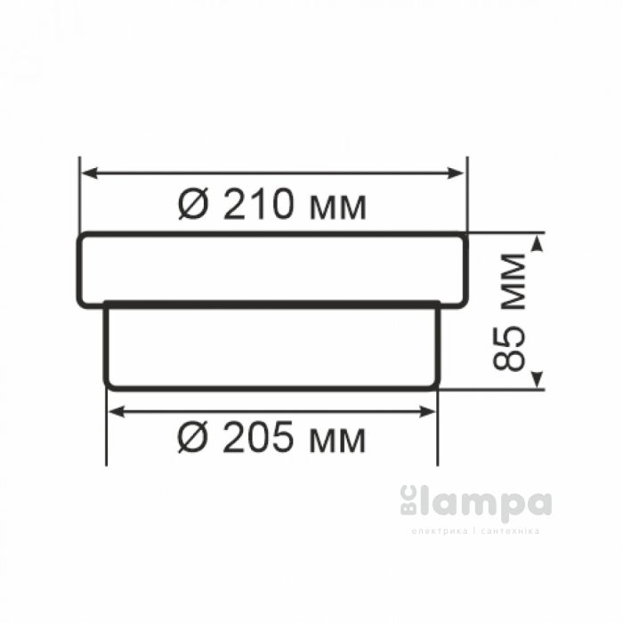 Светильник настенный ERKA 1103-PB прозрачный / матовый 26W Е27 IP20