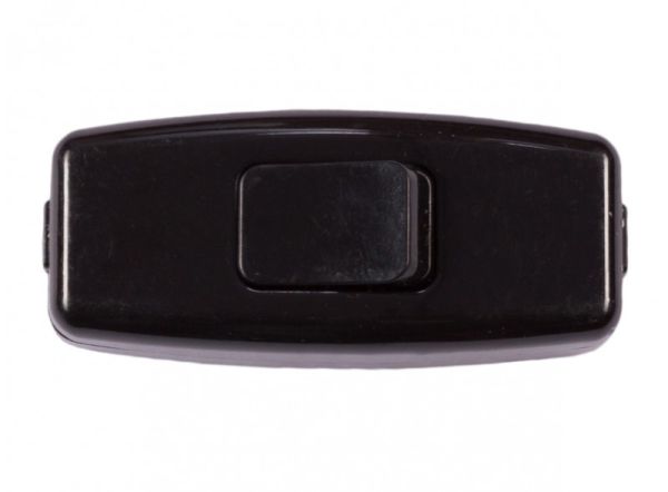 Вимикач Бра клавішний чорний LUXEL/ALFA (1107/040080/170513/159056)