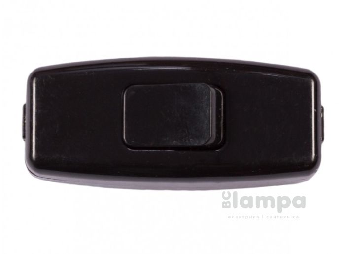 Вимикач Бра клавішний чорний LUXEL/ALFA (1107/040080/170513/159056)