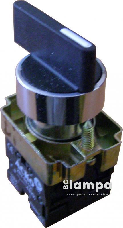 Кнопка АСКО XB2-BJ33 поворотная 3-х поз. удлиненная ручка "NO/NO Start-Stop-Start" Ø22 (0140010007)