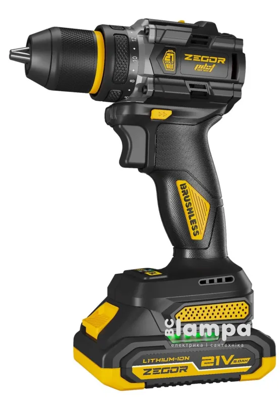 Шуруповерт акумуляторний ZEGOR CDPP-21BL (4122)