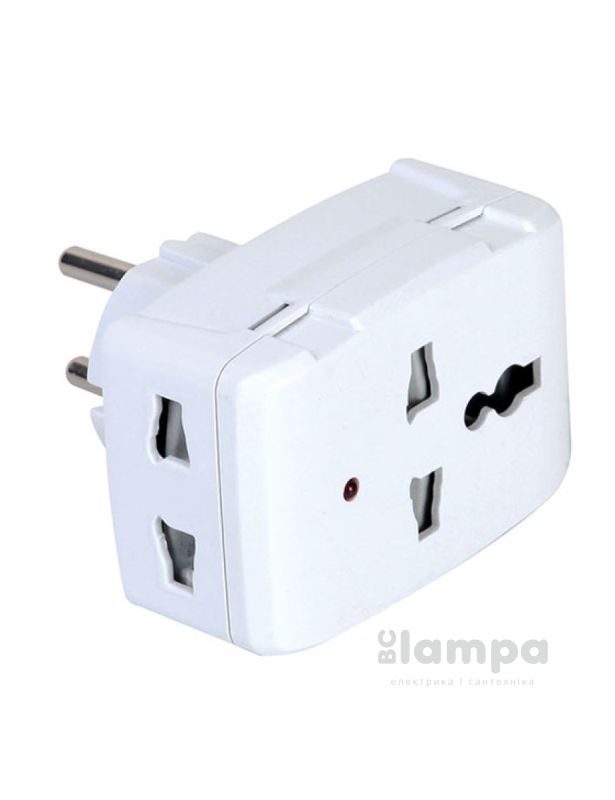 Переходник английский Goliat белый DE-PA (11118)