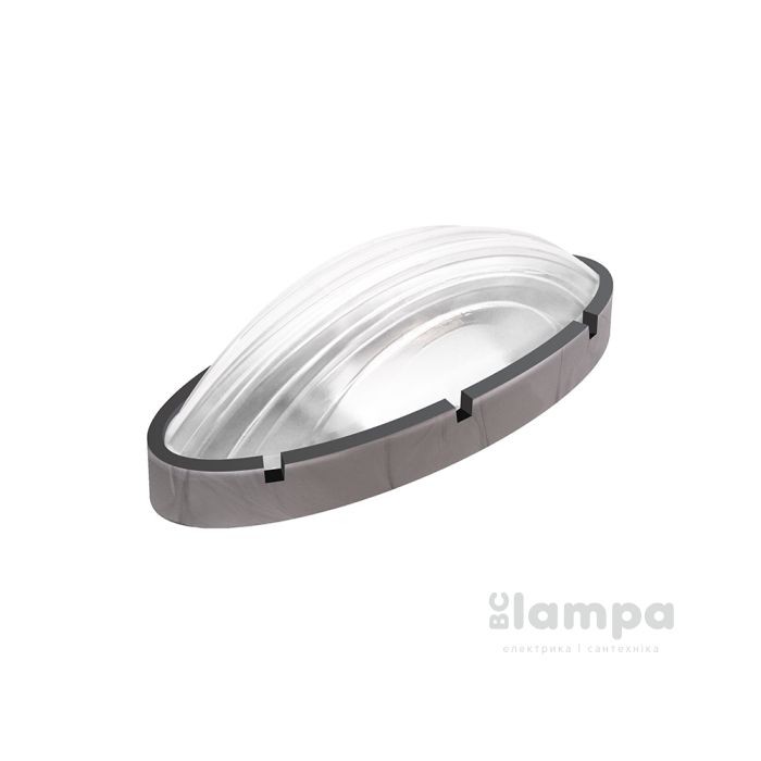 Светильник настенный ERKA 1165-S сталь / прозорий овал 26W Е27 IP65
