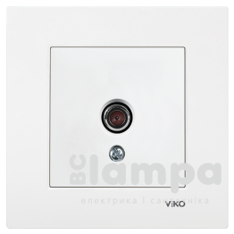 Розетка Біла ТV прохідна "0"Дб Karre VIKO (90968049)