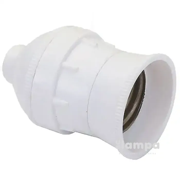 Патрон білий карболіт Е27 DE-PA 11120 (992673)