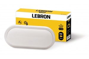 Світильник накладний LEBRON LED 12W сенсор СВЧ 4100K 1050Lm IP54 овал L-WLO-S (12-55-26/15-37-23)