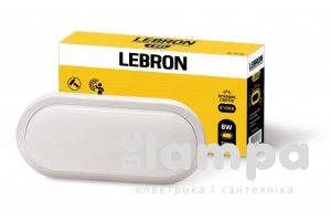 Світильник накладний LEBRON LED 12W сенсор СВЧ 4100K 1050Lm IP54 овал L-WLO-S (12-55-26/15-37-23)