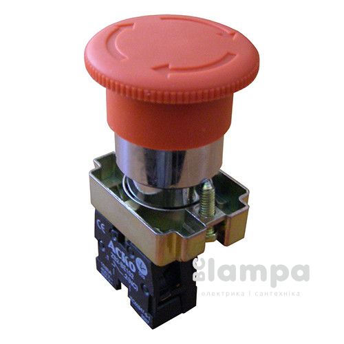 Кнопка  XB2-BS542 безпеки "NС Stop/возврат-грибок" Ø40 (0140010017/088562/p0810123)