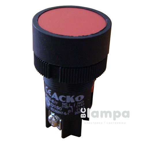 Кнопка АСКО XB2-EH142 "Стоп" красная с фиксацией "NC" (A0140010044)