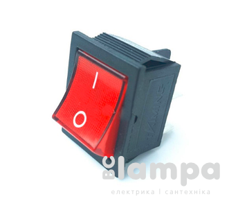 Перемикач клавішний КП - 45и 15А/220W червоний KSD4 (505473)