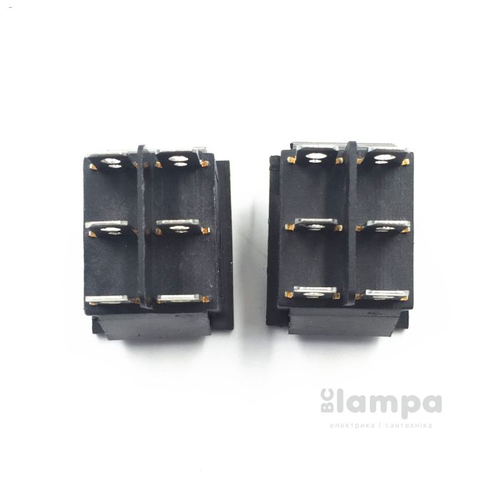 Перемикач клавішний КП - 45и 20А/220W червоний (505478k)